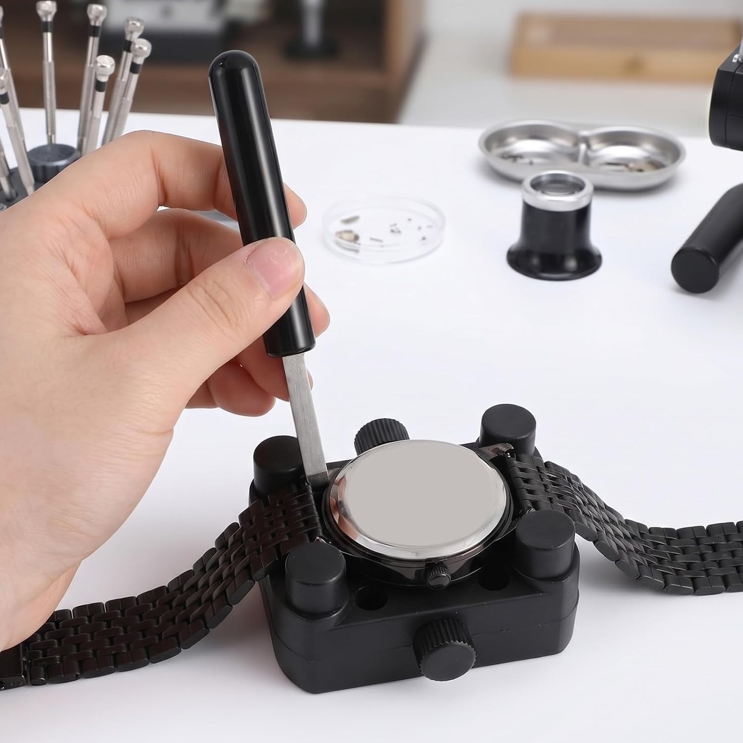 Compact Watch Back Opener Set – 2 Durable Tools for Watch and Electronics Repair