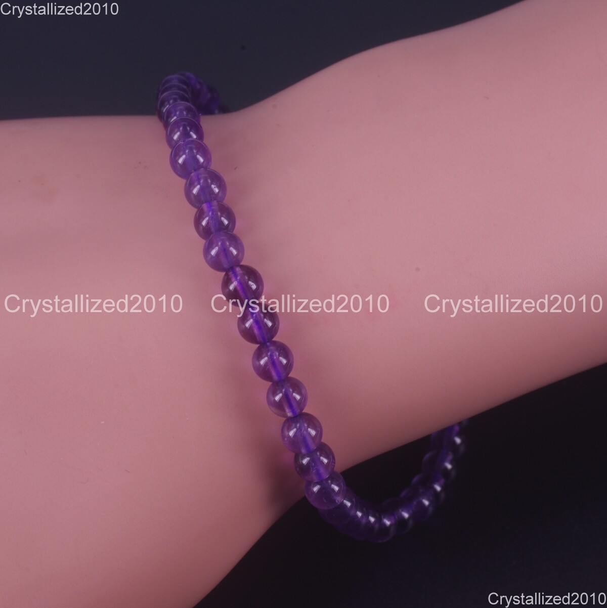 Handmade 4mm Mixed Natural Gemstone Round Beads Stretchy Bracelet Child Size 6″