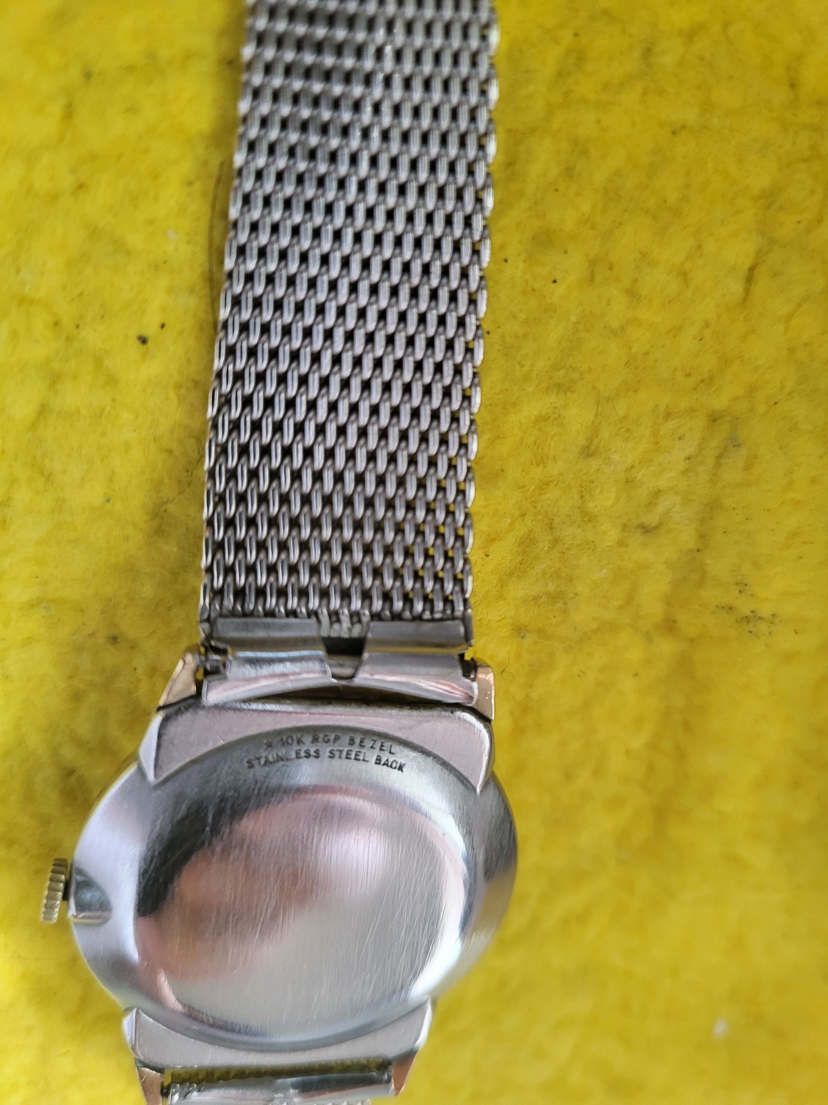 WITTNAUER /Longines WATCH- 1OK RPG BEZEL- Milanese Mesh band made by Longines