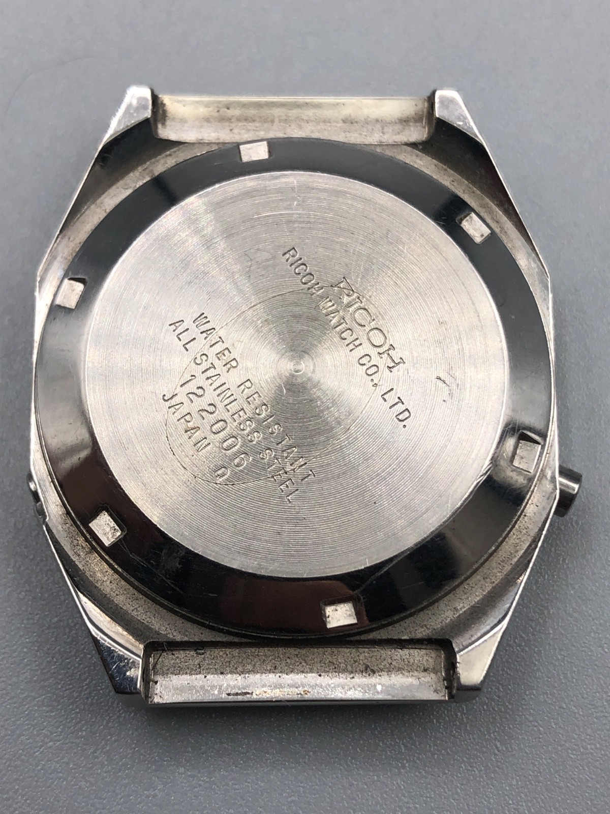 PARTS AS IS VINTAGE LATE 70s RICOH RIQUARTZ LCD JAPAN ANA-DIGI WATCH HEAD ONLY