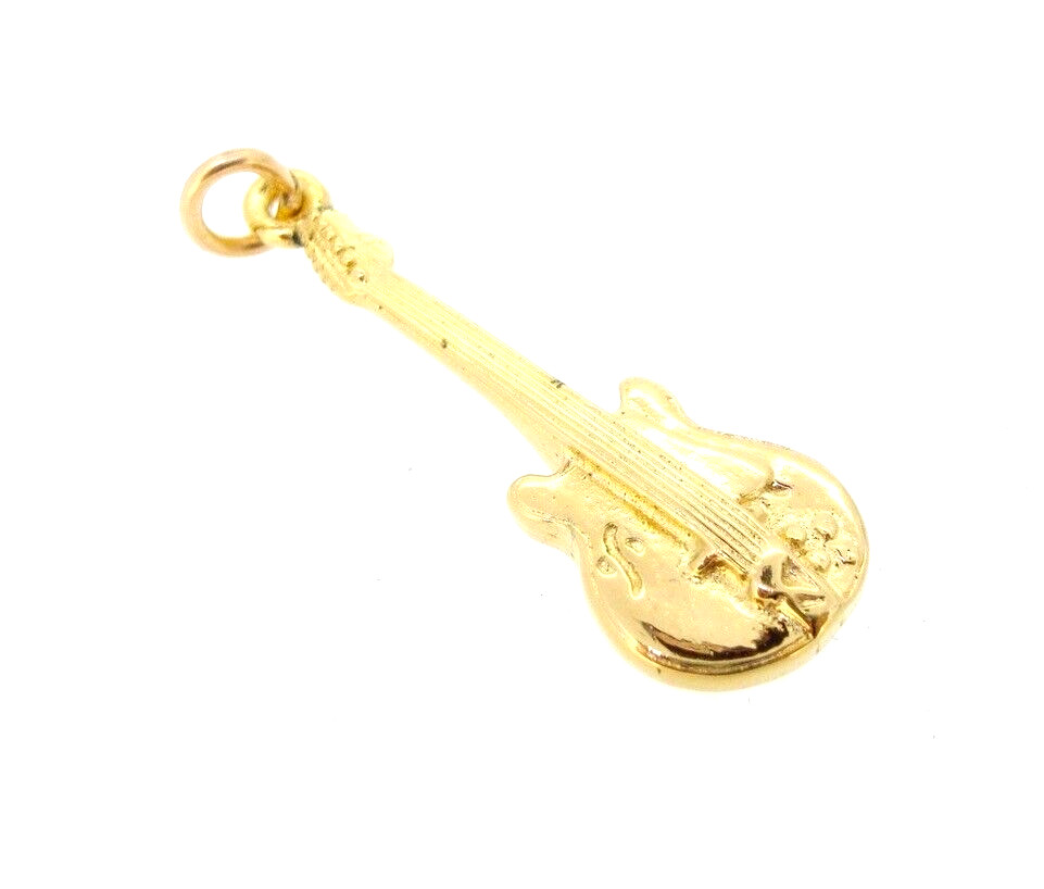Charm Griffith Karatclad on Sterling Silver Guitar Musical Instrument