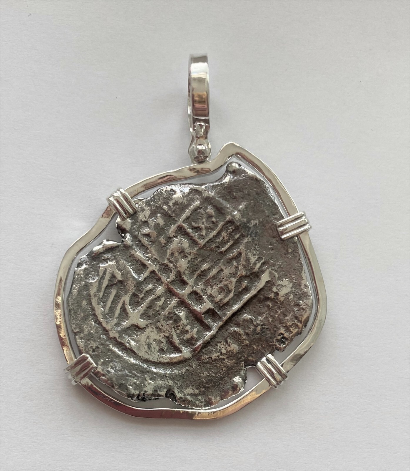 ATOCHA Era Coin 8 Reale “Tortuga Shipwreck” Réplica Coin Sterling Silver Frame