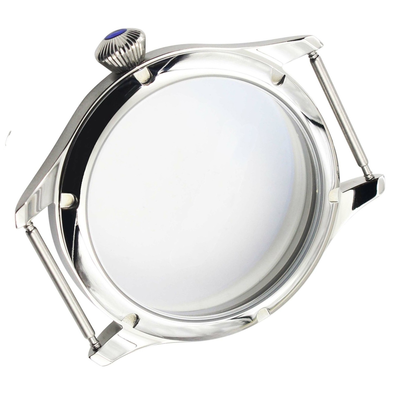 Corgeut 44mm stainless Steel Case For Seagull ST36 6497/6498 mechanical watch