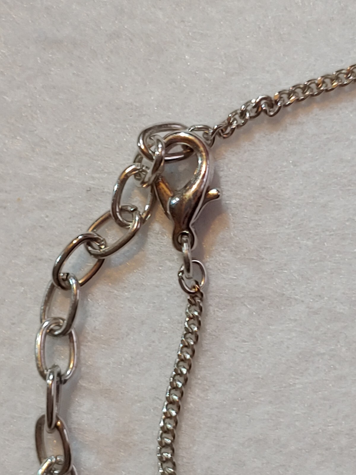 D’Orlan – Necklace / 1/2 in Long Pendant with Swarovski Crystal – 15 in Chain