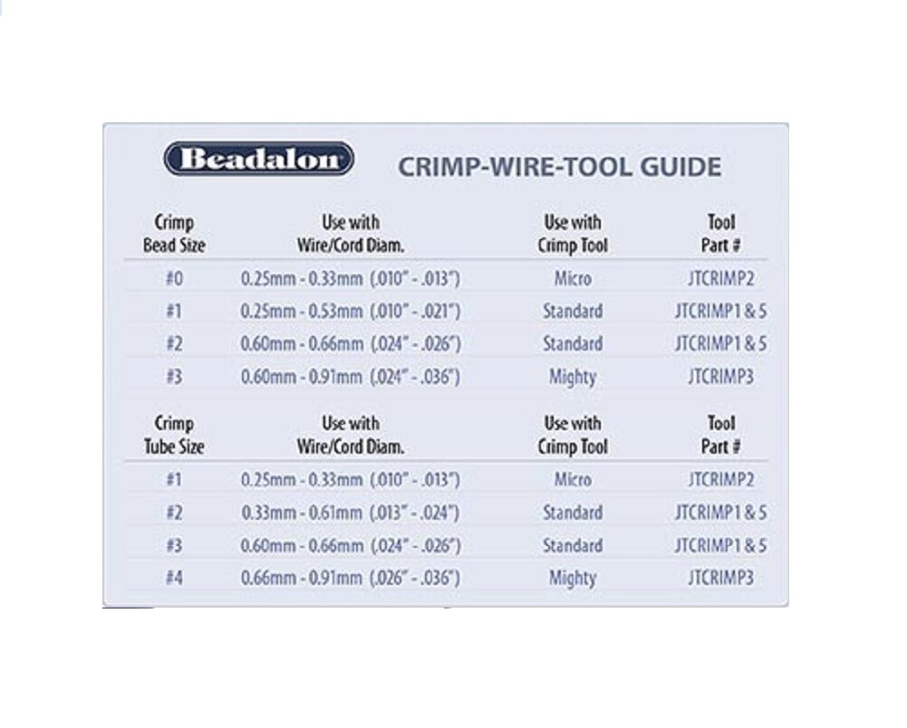 Beadalon Crimp Tubes USA 1×1, 1.8×2, #3,Approx.100Pc.#4-50 PC Silver&Gold&Copper