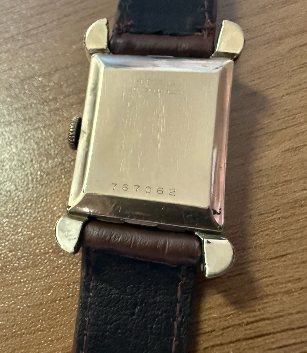 Vintage Benrus Tank Watch 10K Gold Filled Mechanical Manual Wind Runs