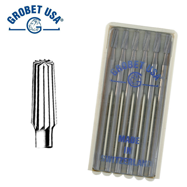 Cone Square Plain Grobet USA Jeweler Bur (Pack of 6) FIG-3 Sizes 0.90mm – 2.30mm