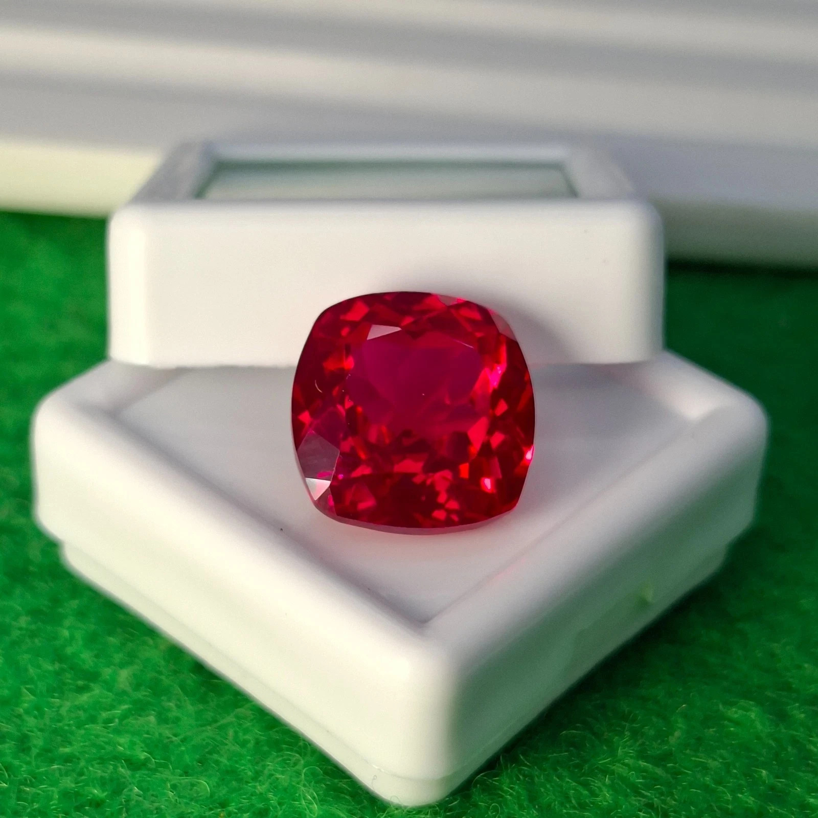 Premium Natural Pink Ruby 11-13 Ct Cushion Cut Certified Loose Gemstone
