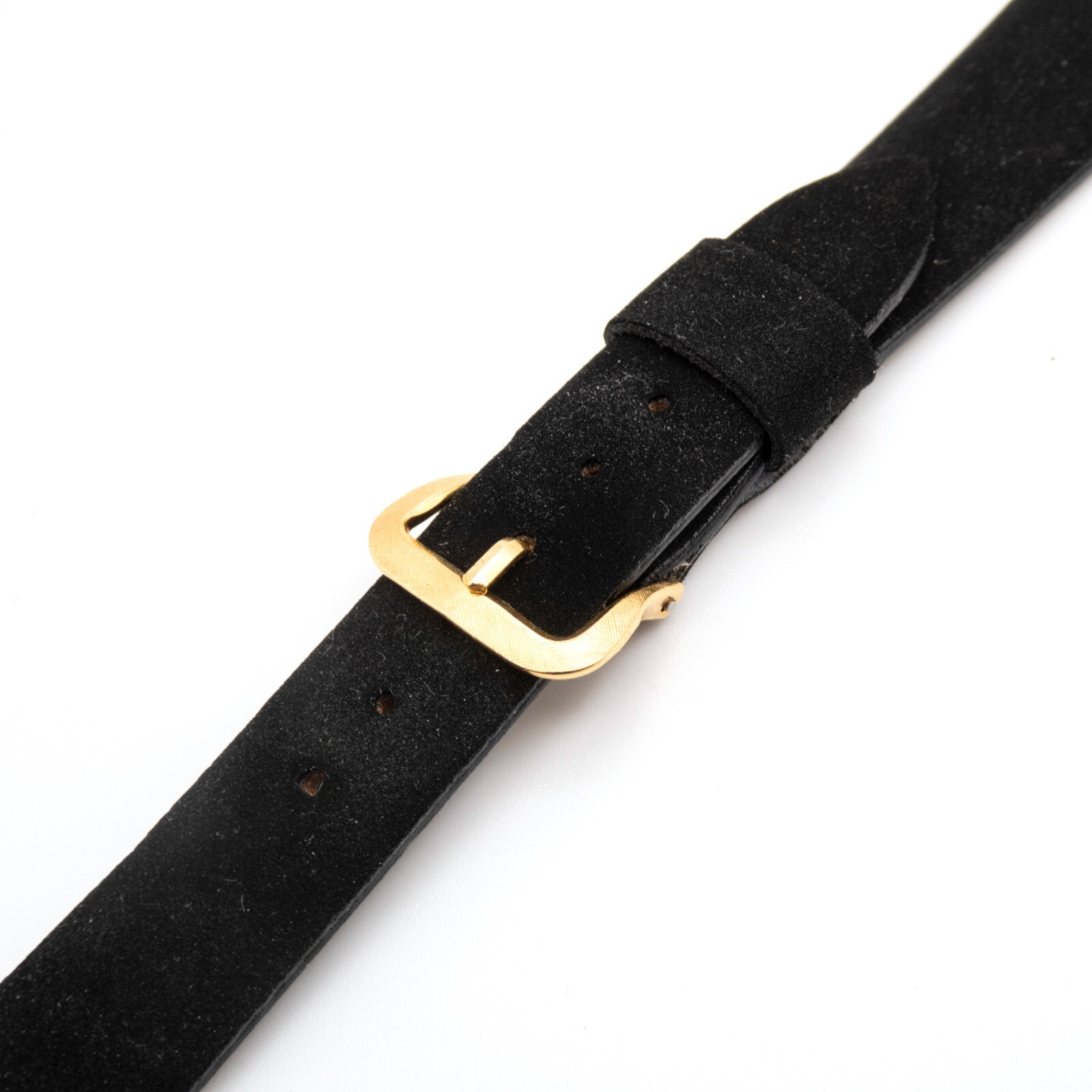 Vintage Kreisler 16.0 mm Corfam wristwatch strap with goldtone tang buckle