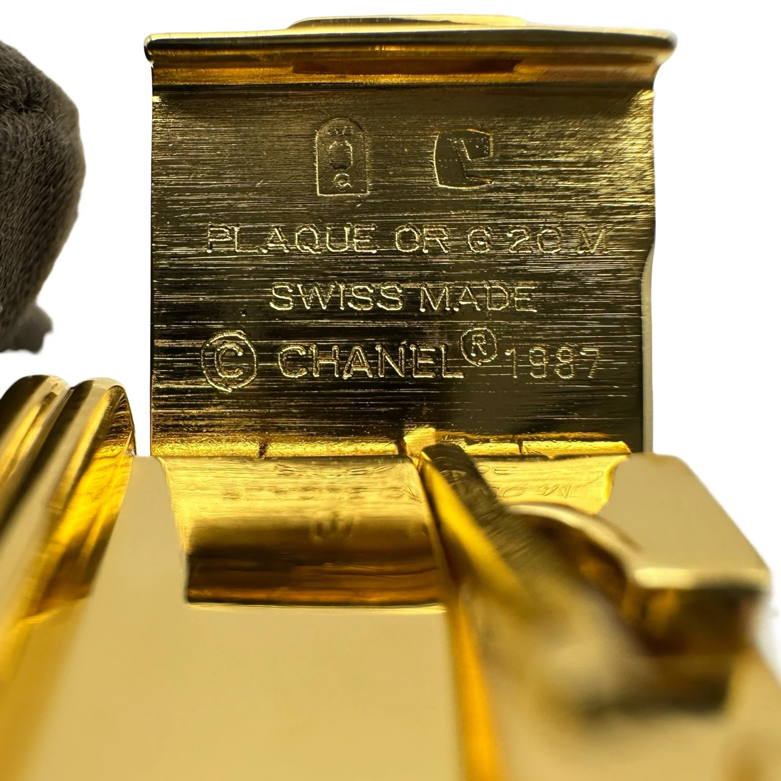 Chanel Première S H0001 20mm Gold Black Dial Quartz Watch OKW2044