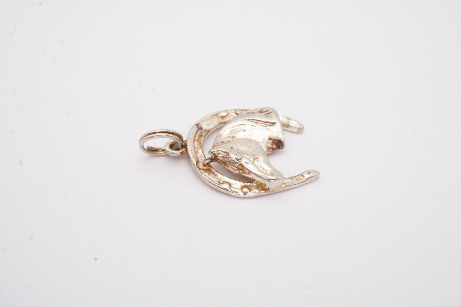 Vintage Sterling Silver 925 Horse Shoe Pendant Luck