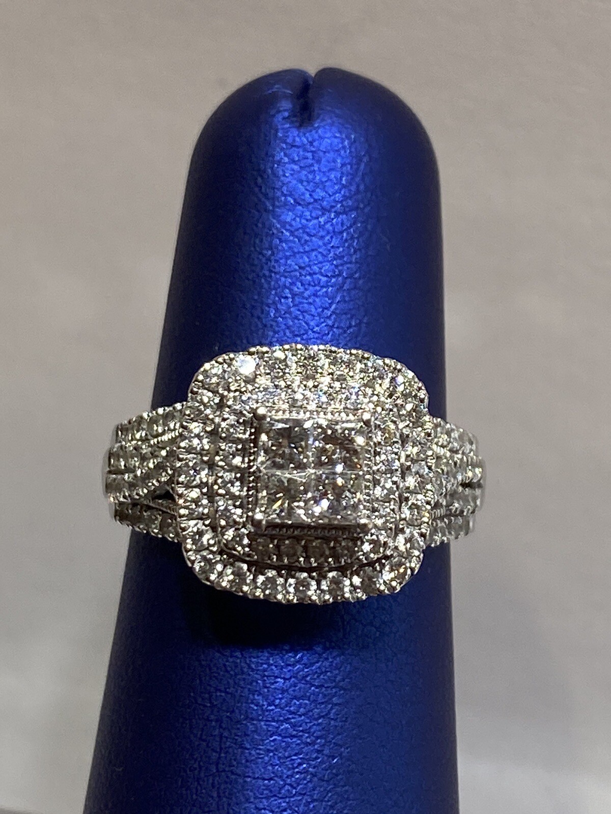 10k 1.25ctw Princess-Cut & Round Lab-Created Diamond ring @Zales reg $2,499.99