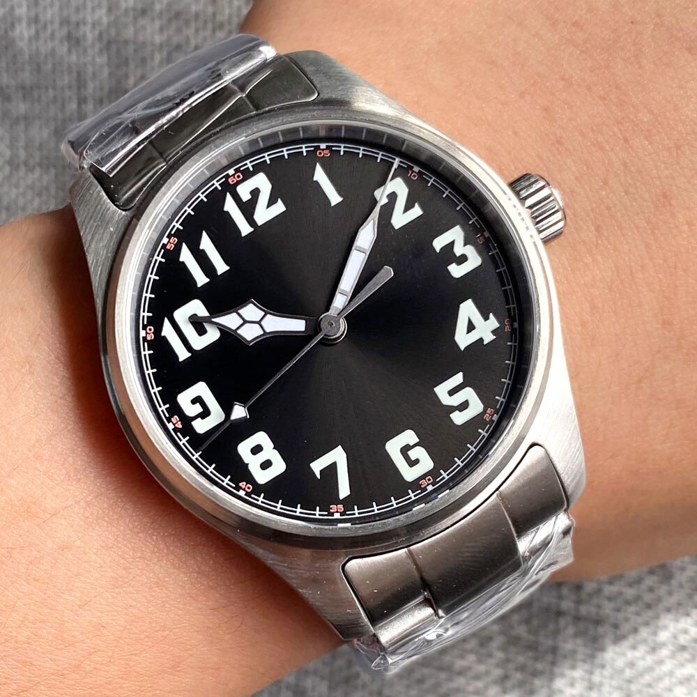 Tandorio Automatic Watch for Men 39mm NH35 PT5000 200m Waterproof Sapphire Glass