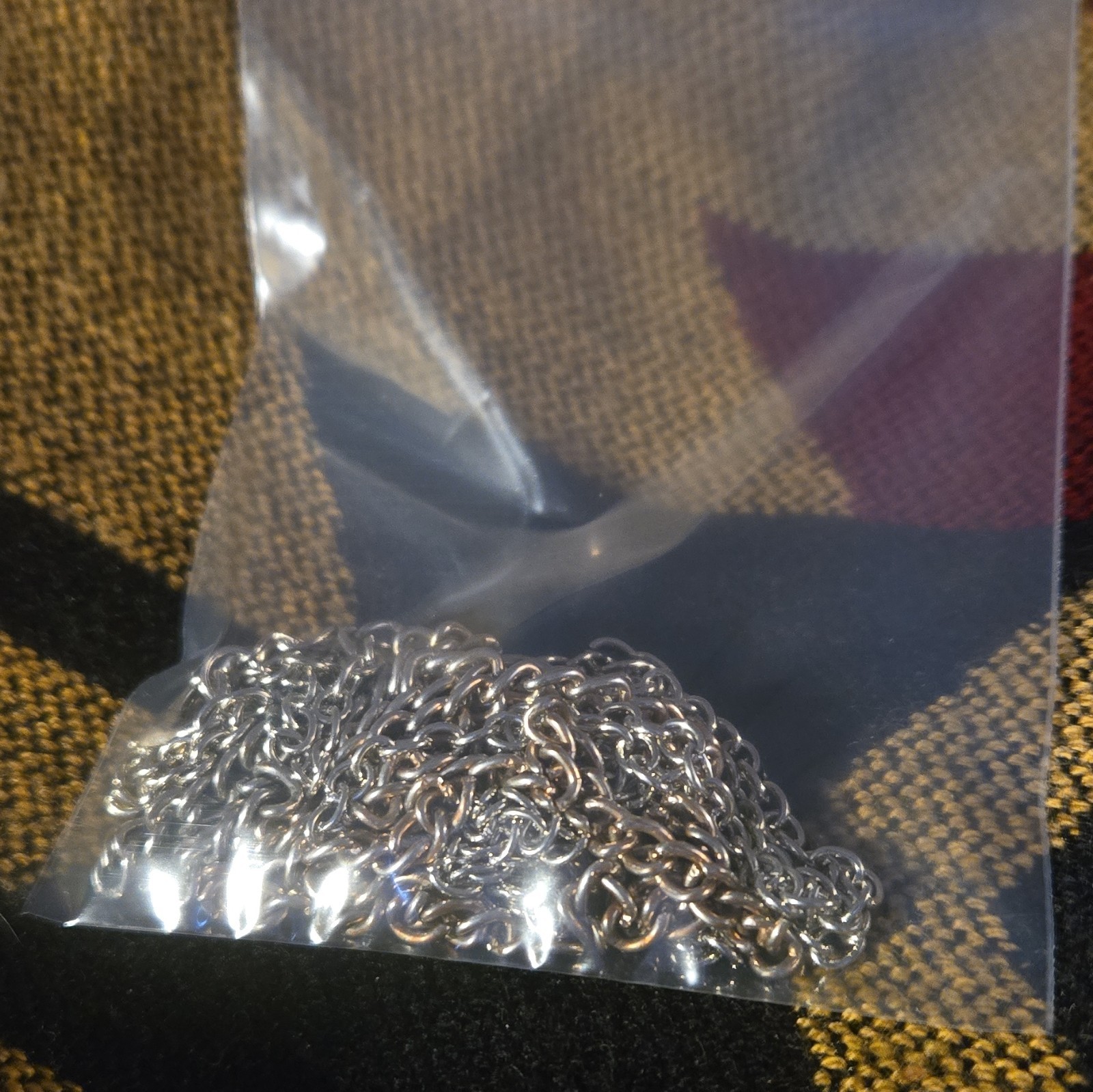 (2) Silver Tone Metal Cable Chain Necklace Lobster Clasp No Stone