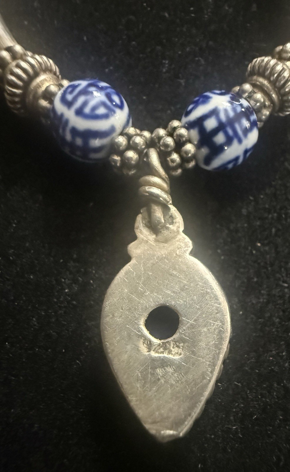 925/ Sterling Silver F.N.A. Vintage Estate Find Necklace