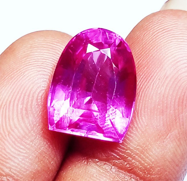 Fancy Cut Natural Pink Sapphire 9.70 Ct Certified Loose Gemstone ~ Free Gift
