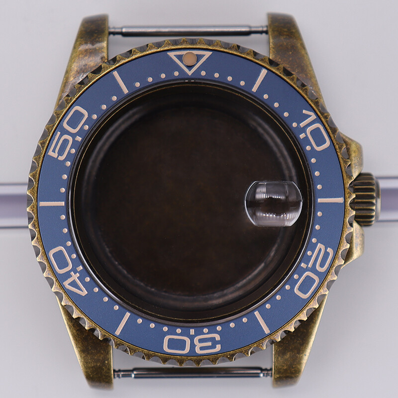 40mm Bronze Stainless Steel Watch Case For Seiko nh35 nh36 Movement 28.5mm Dial