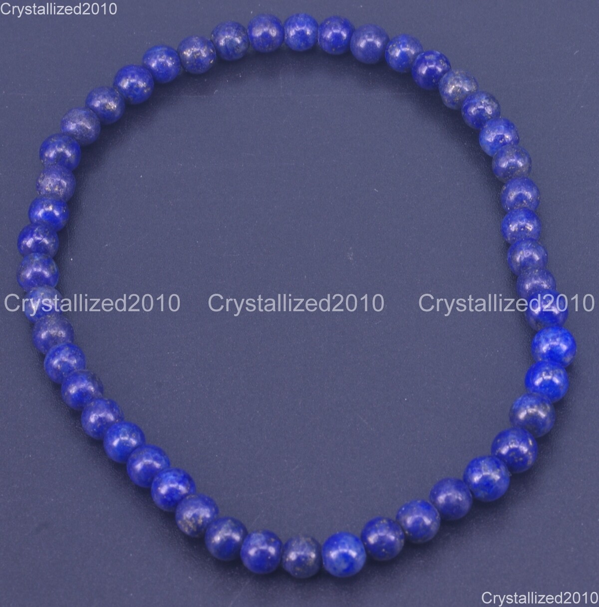 Handmade 4mm Mixed Natural Gemstone Round Beads Stretchy Bracelet Child Size 6″