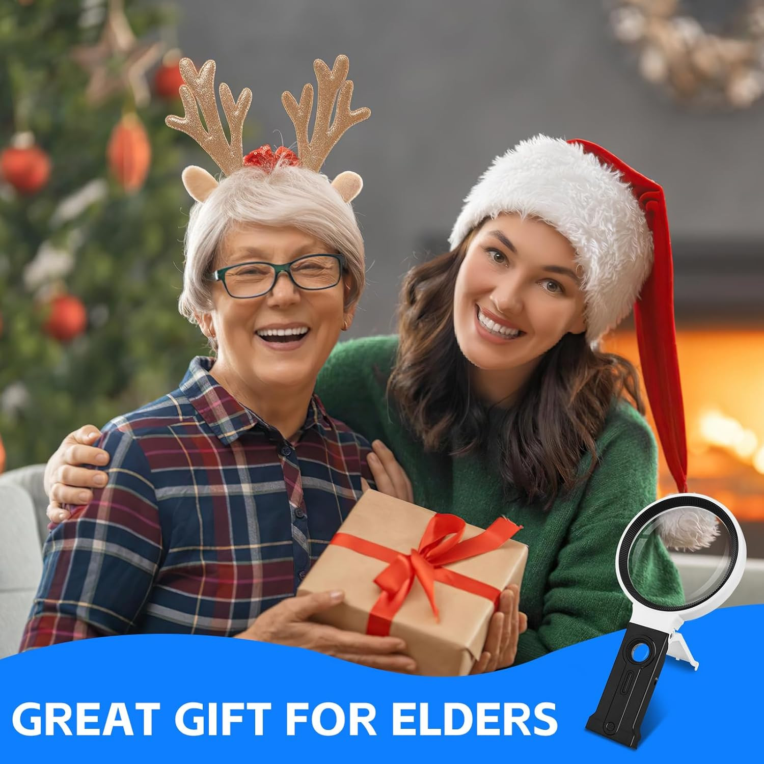 Illuminated Magnifying Glass with Stand and 36 LEDs for Seniors and Crafts