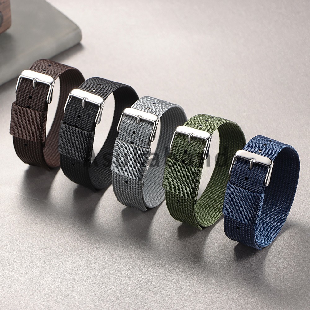 Nylon Watch Band Waterproof Ballistic Nylon One-Piece Military Watch Straps