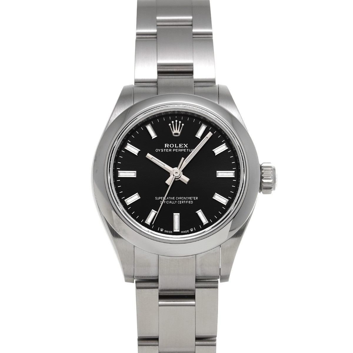 ROLEX Oyster Perpetual 28 276200 Bright black WATCH 723708