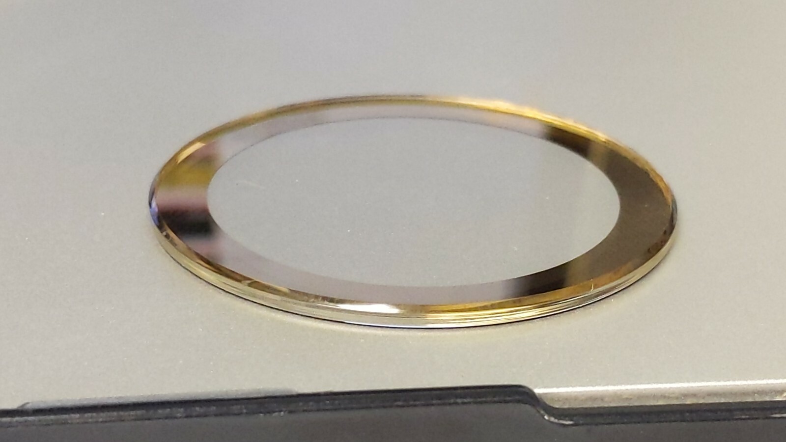 Replacement Crystal Movado BOLD 42.0 x 1.75mm GOLD TRIM for watch repair