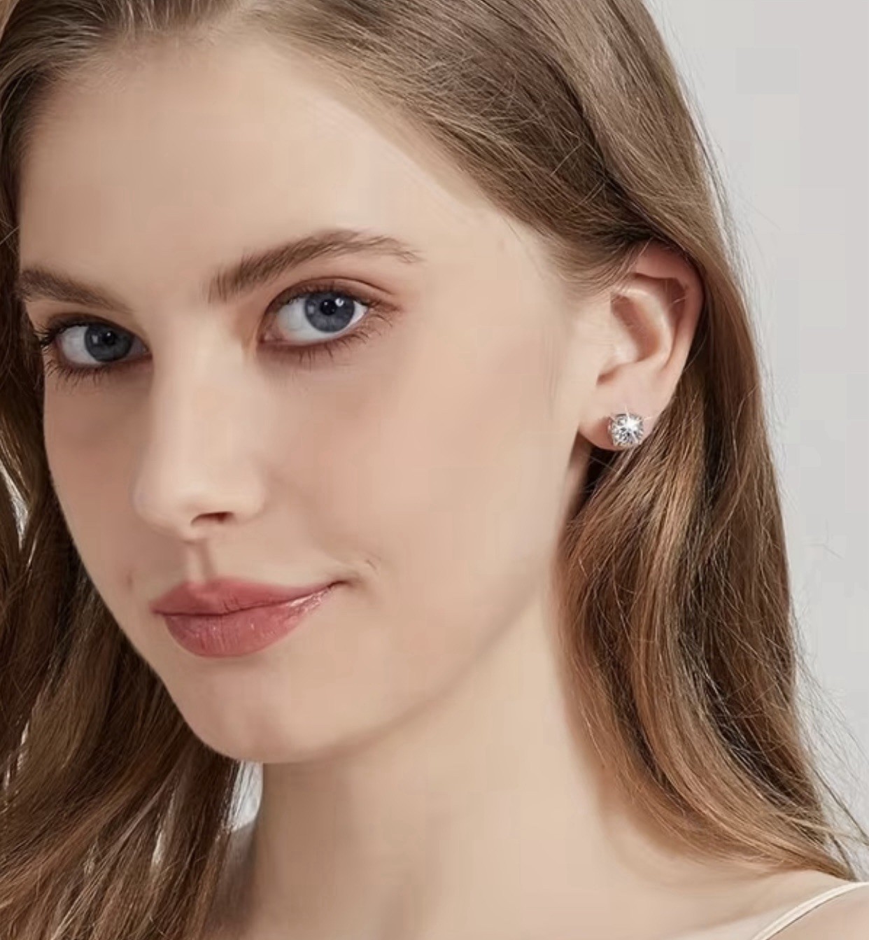 3 Pairs White K Cubic Zirconia Earrings # 0062, 0063, 0064, 0065 Box Included.