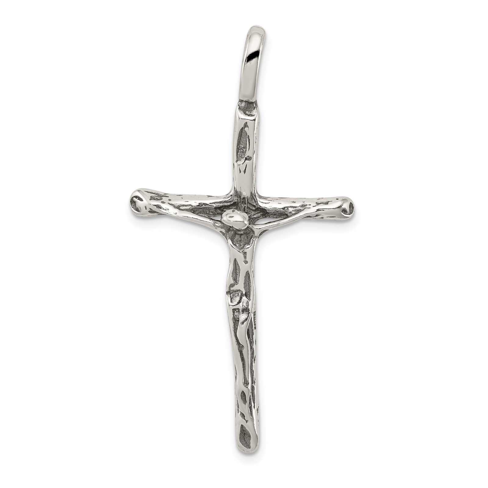 Sterling Silver Crucifix Pendant Jewerly 48.5mm x 25.1mm