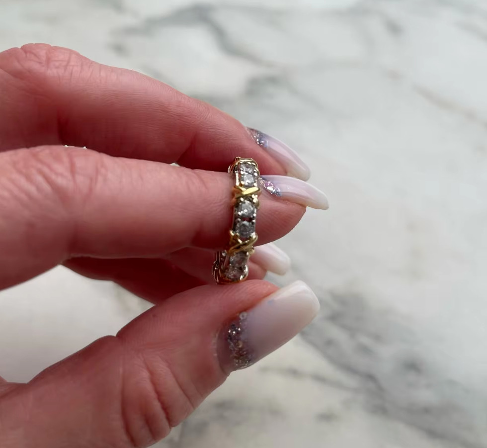 Classic Luxury 925 Sterling Silver Ring with Zircon Crystal Ring for Woman Gift