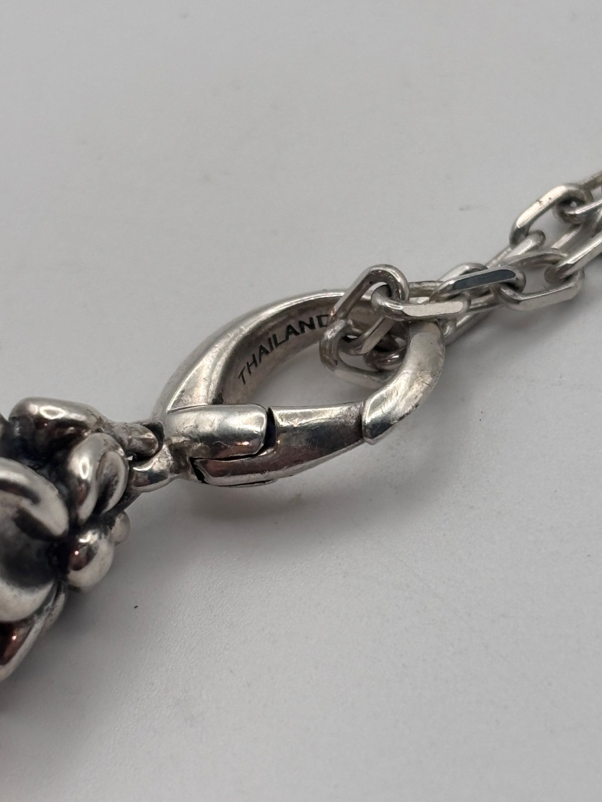 Ann King Pendant Necklace Sterling Silver Smoky Quartz Floral Faceted Enhancer