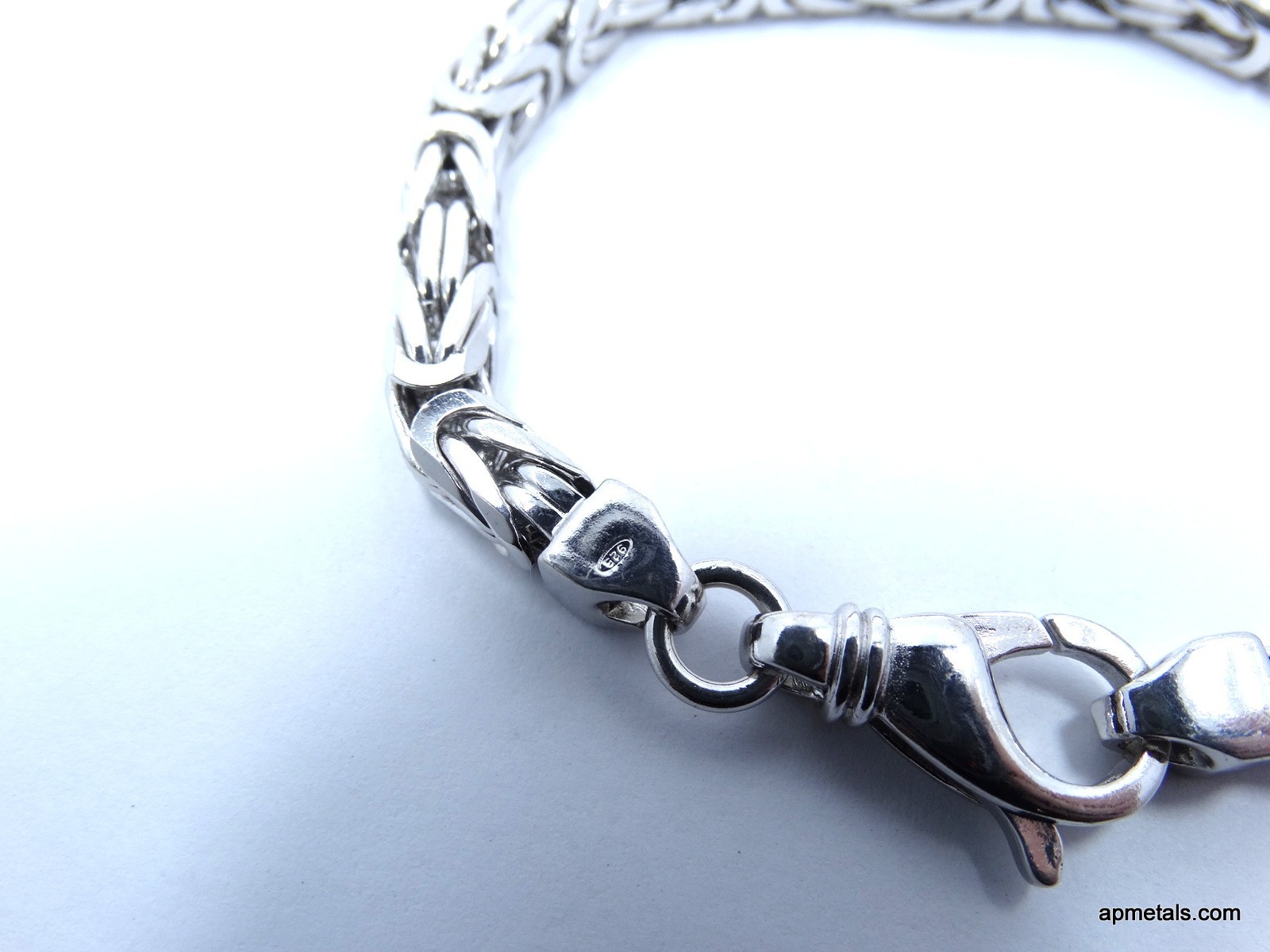DOLAN BULLOCK db Turkish style BYZANTINE Link 925 Sterling Silver 8.5″ Bracelet