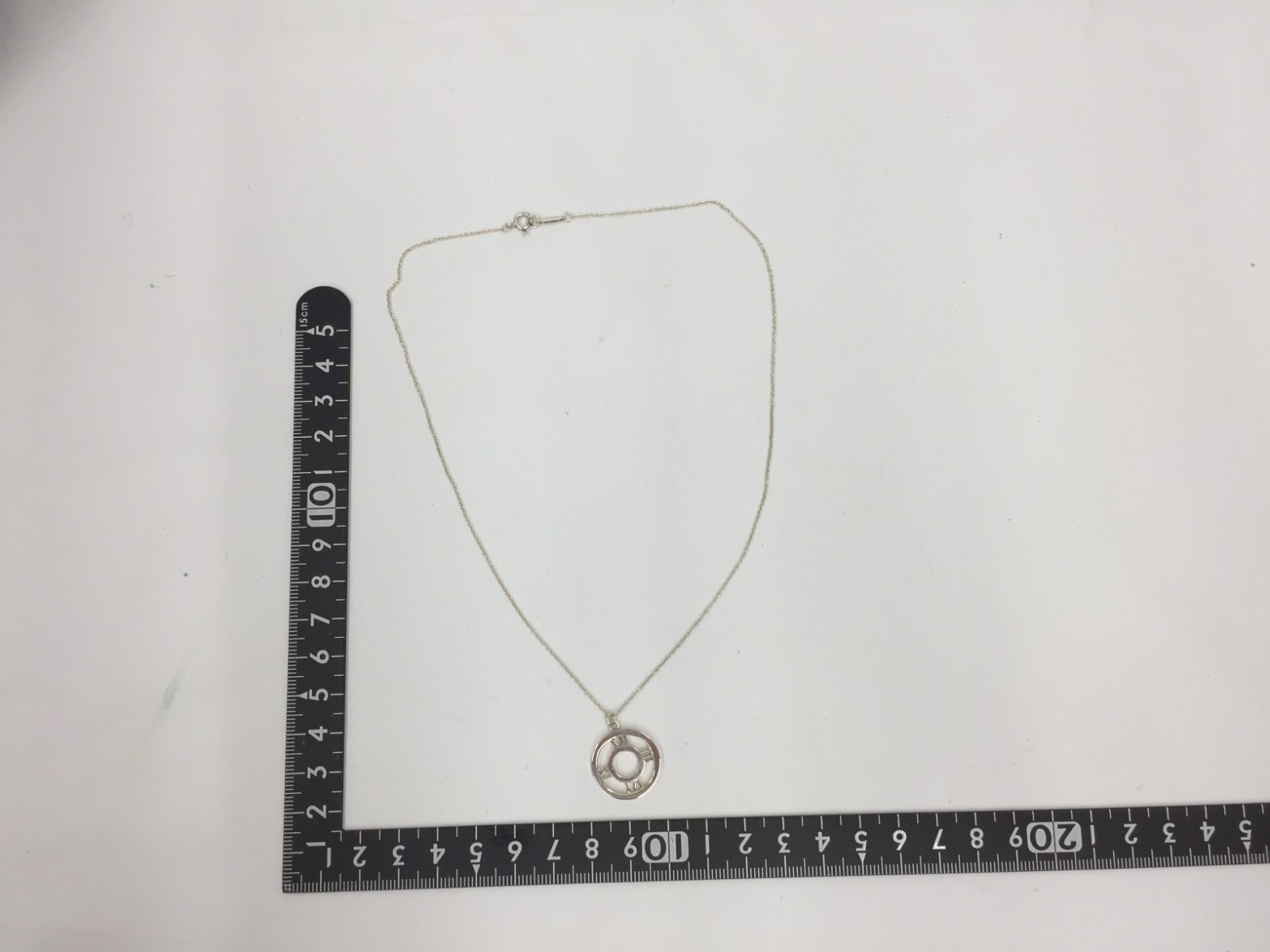 Tiffany & Co. AG 925 Silver Ring Pendant & Necklace 2F080090MS