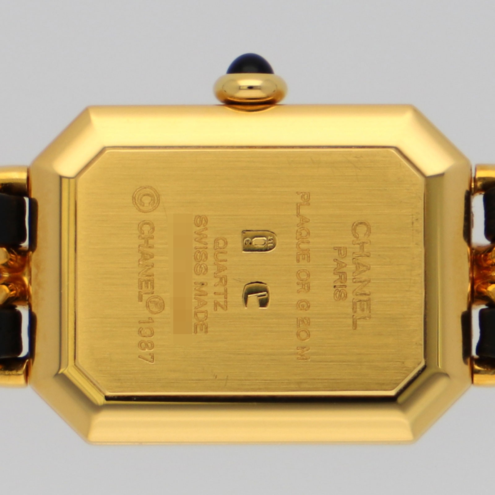 CHANEL H0001 Premiere M black Dial Quartz Gold Plated Leather Women’s