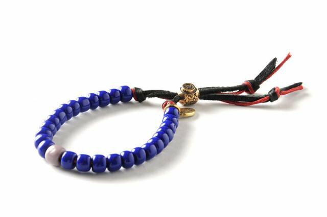 EVANGELION [VIVIFY x RADIO EVA] W Cord Beads Bracelet (NAGISA KAORU)