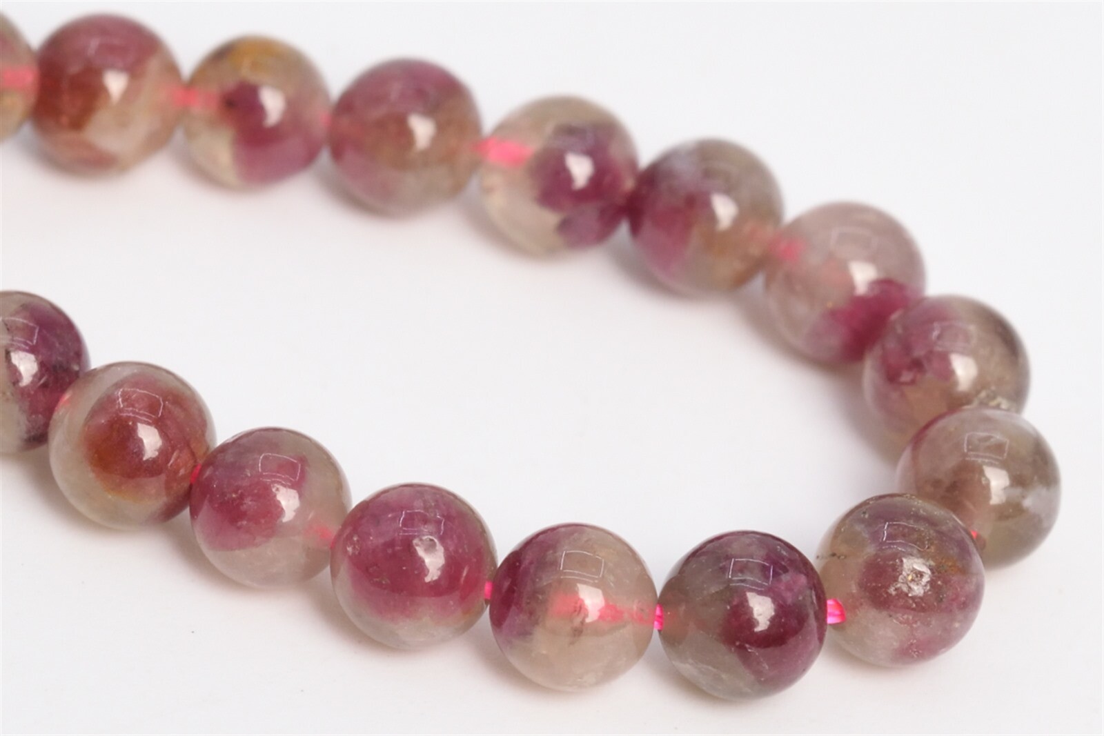 6MM Genuine Natural Tourmaline Semi Transparent Beads Grade A Round Loose Beads