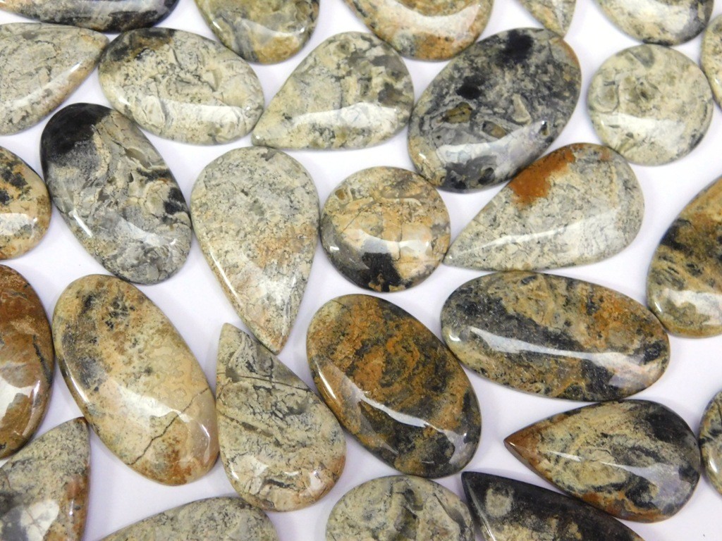 AAA+ Quality Jasper Chabochon Gemstone For Jewelry Making Wholesale Lot 71365