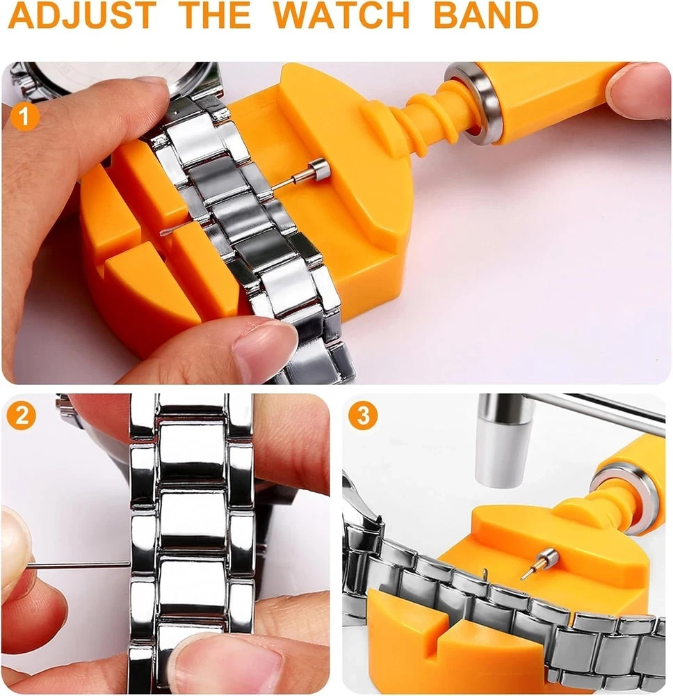32 Pieces Watch Link Removal Kit，Professional Watch Band Replacement Tool