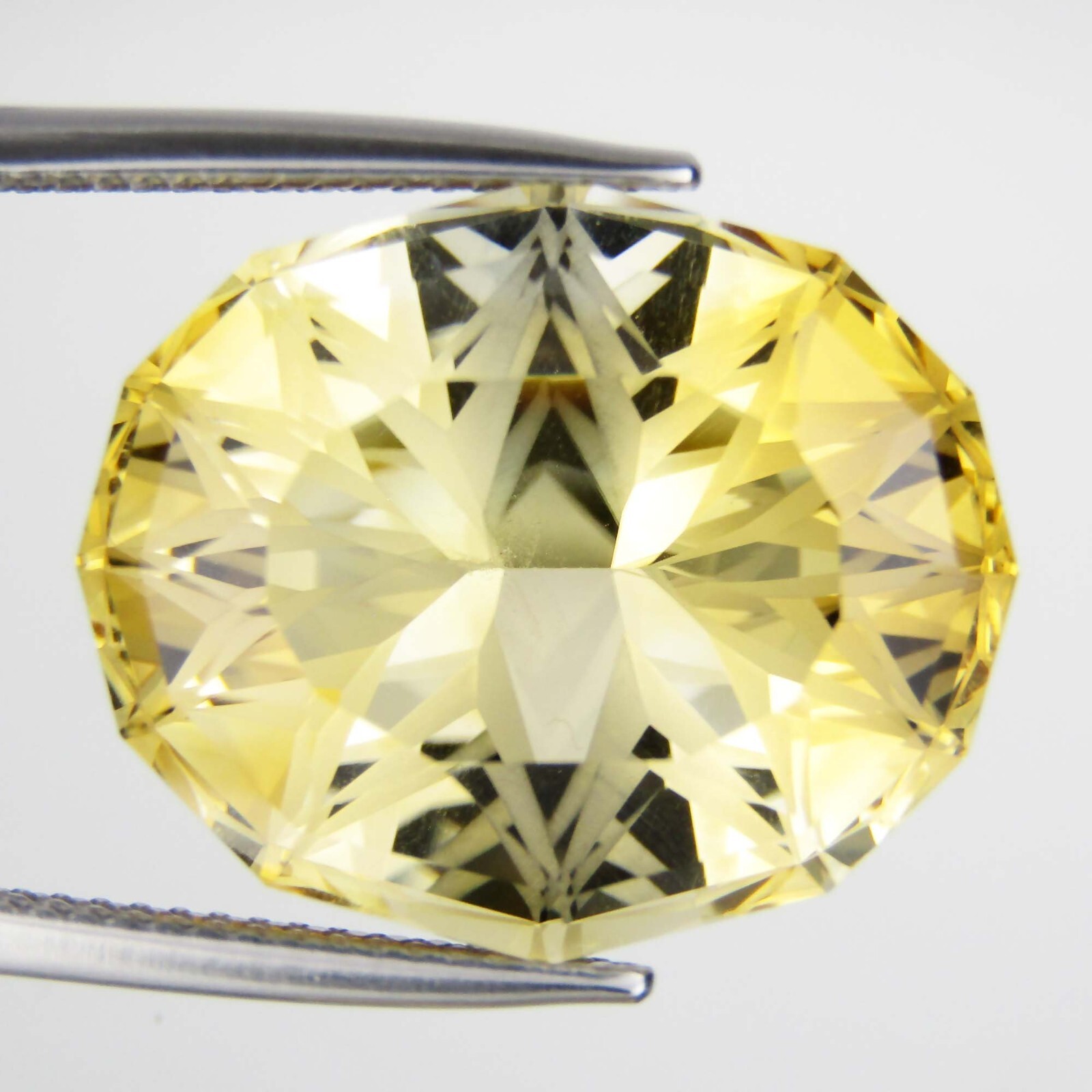 20.50 Cts ATTRACTIVE OVAL CUSTOM CUT NATURAL CITRINE LOOSE GEMSTONE