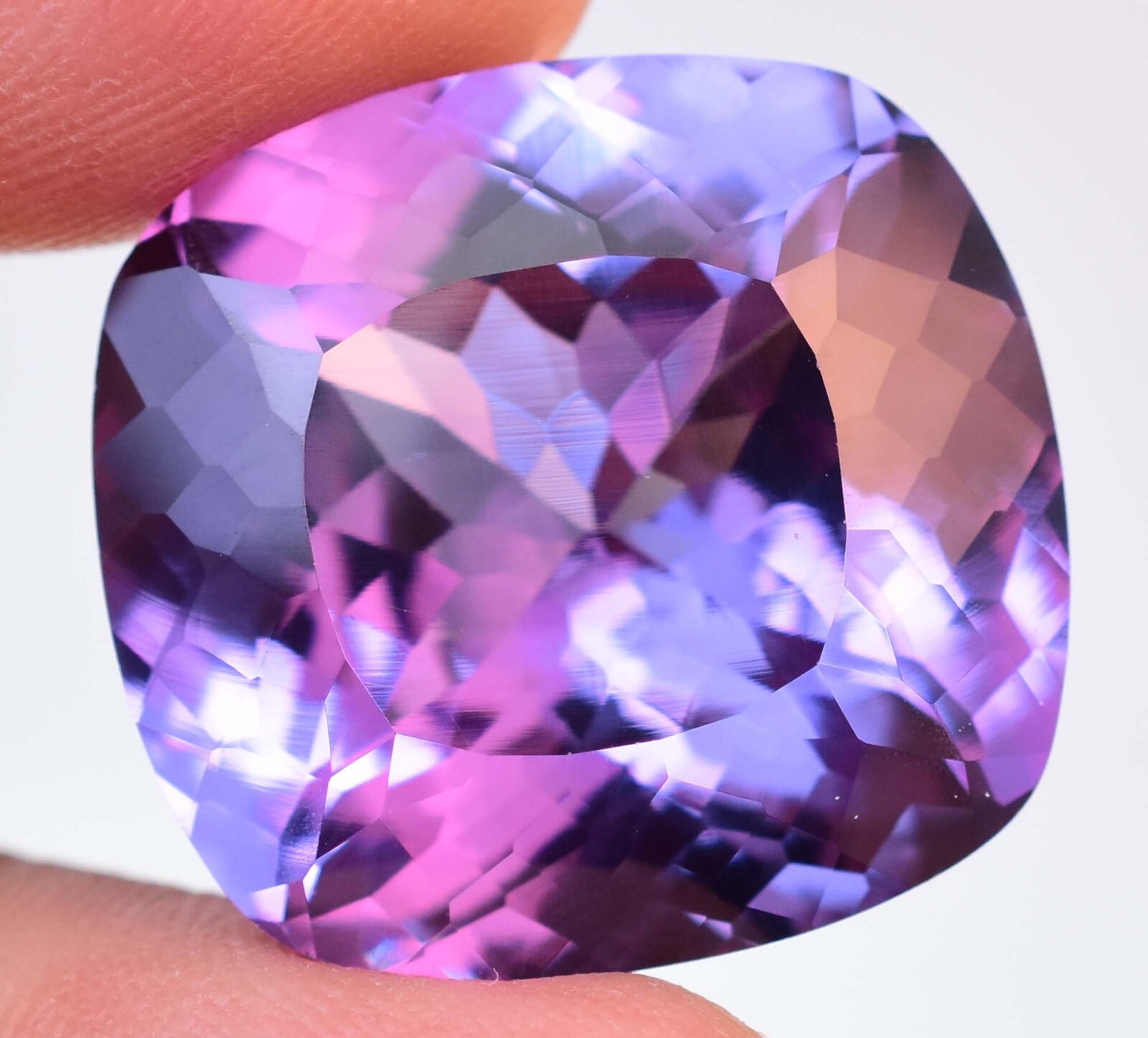 45.15 Ct Natural Color-Change Sapphire Cushion Flawless Certified Loose Gemstone