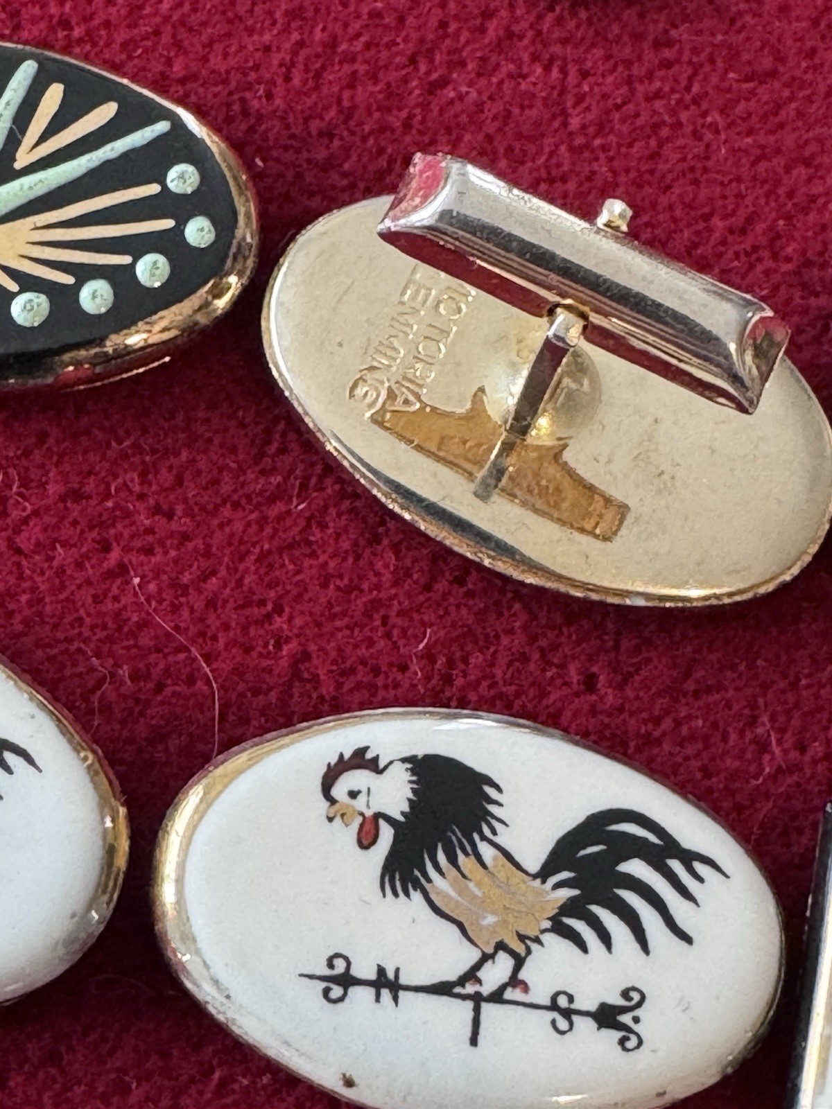 Victoria Flemming Vintage Glass Cufflinks 36 pairs!!!! some rare designs