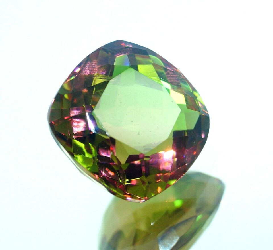 AAA+ Large Natural Zultanite 7 Color Cushion Cut 31.50 Ct. Turkish Loose Gemston