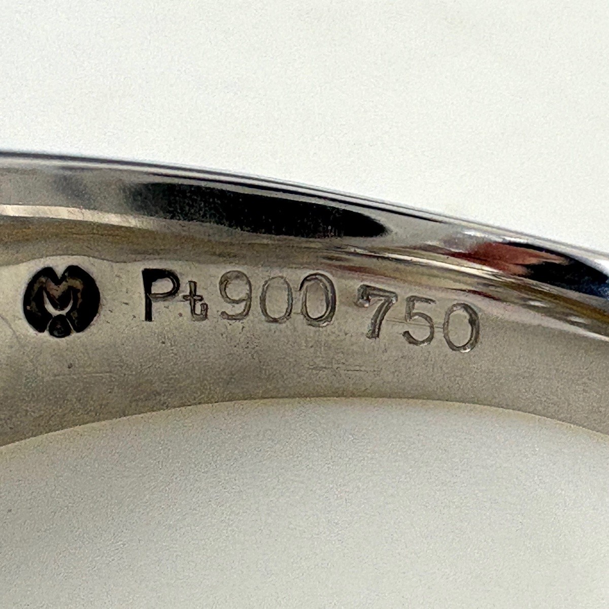 pearl design ring Platinum YG YellowGold ring melee diamond Pearl Ring Pt900…