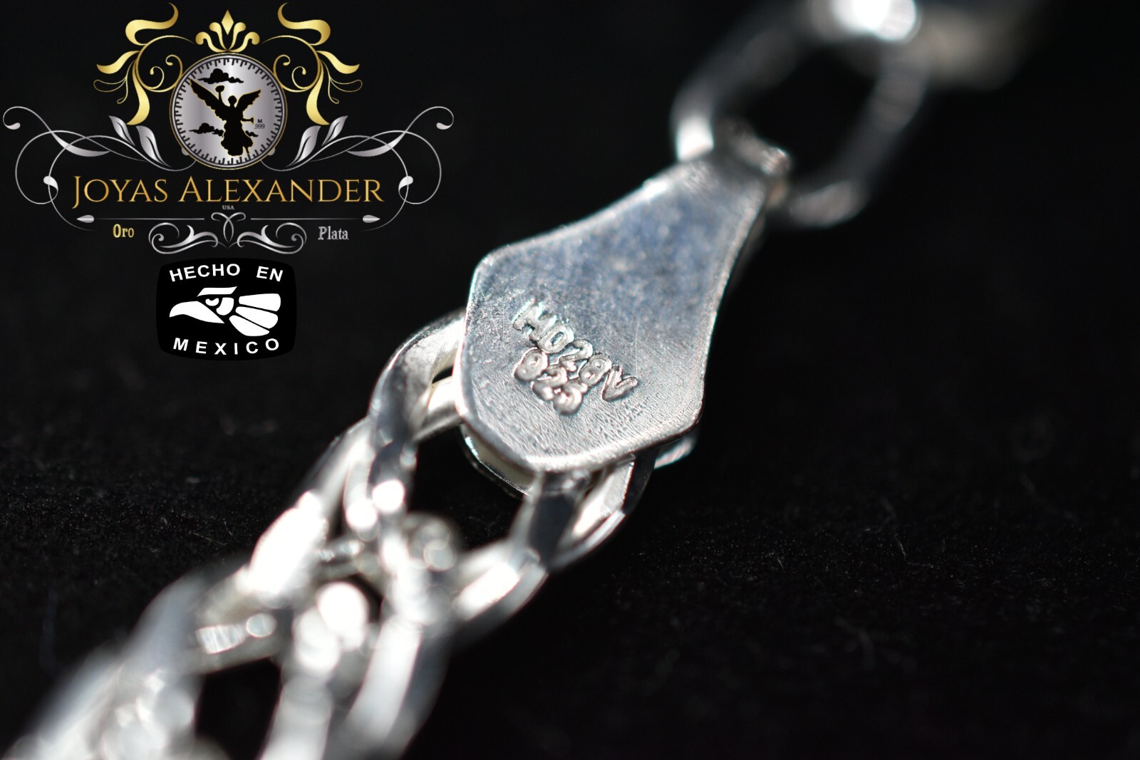 Rombo Chain Double Link Sterling Silver Chain Necklace Plata de Mexico