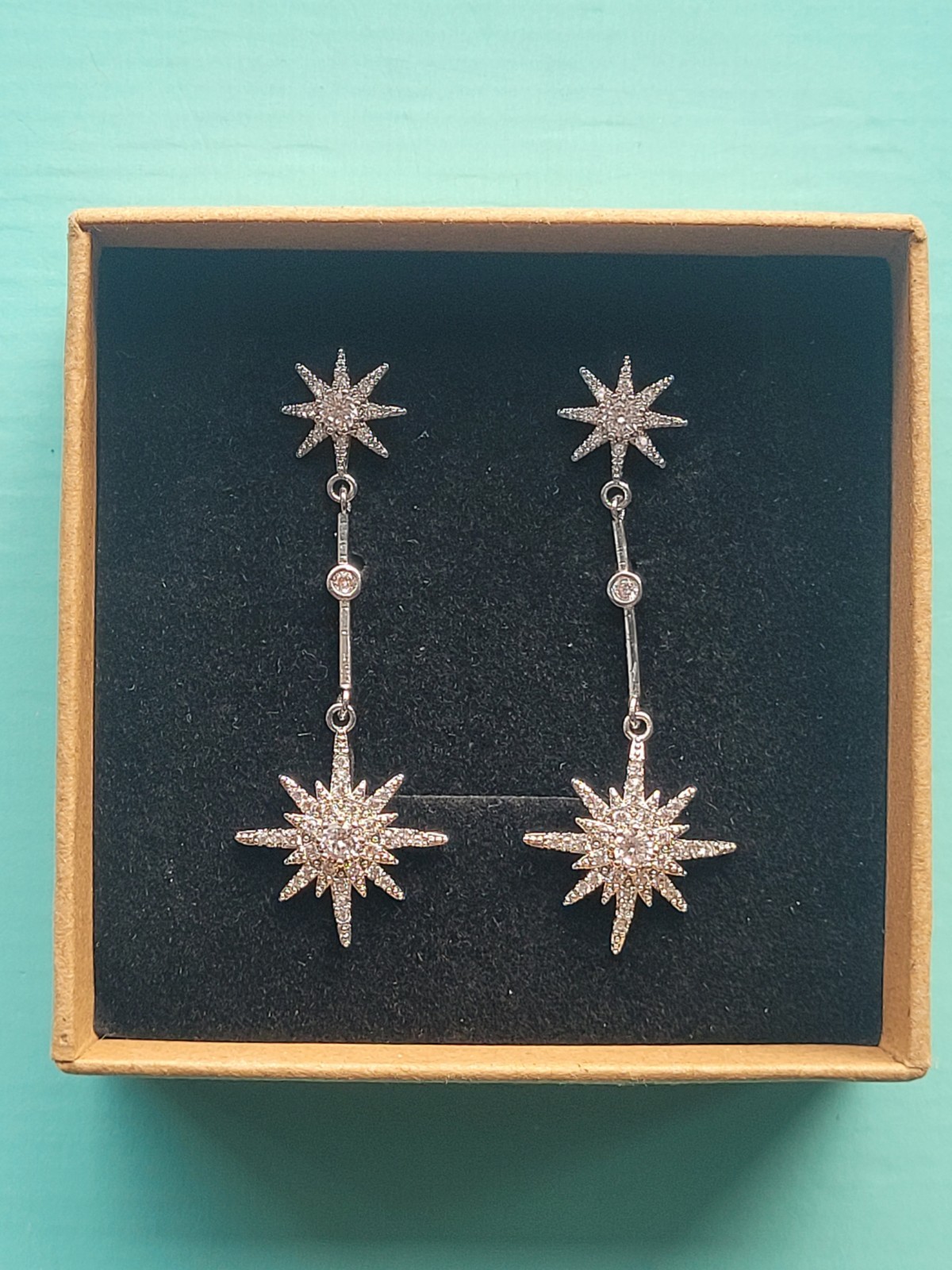 Catherine Princess of Wales Royal Replica Tsar starburst Drop earrings