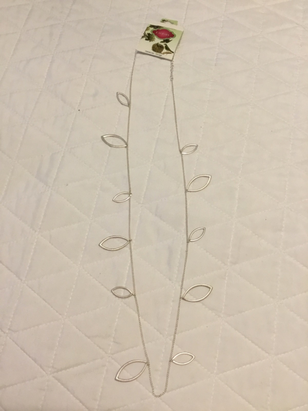 Lavishy silver tone Lead & Nickel Free Hypoallergenic Necklace NWT