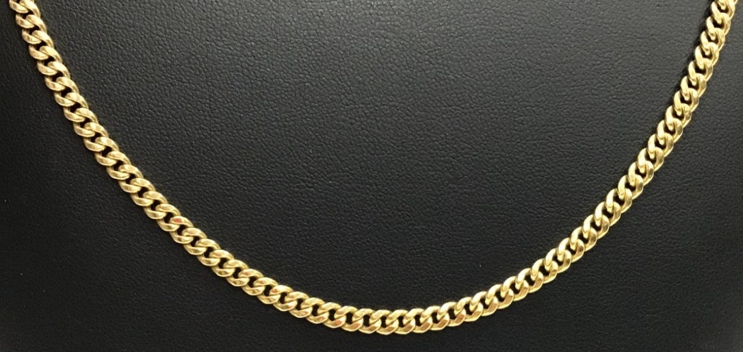 (MA3) JLA 10k Yellow Gold 9.1 Grams 3.7mm Cuban Link Chain Necklace 24″