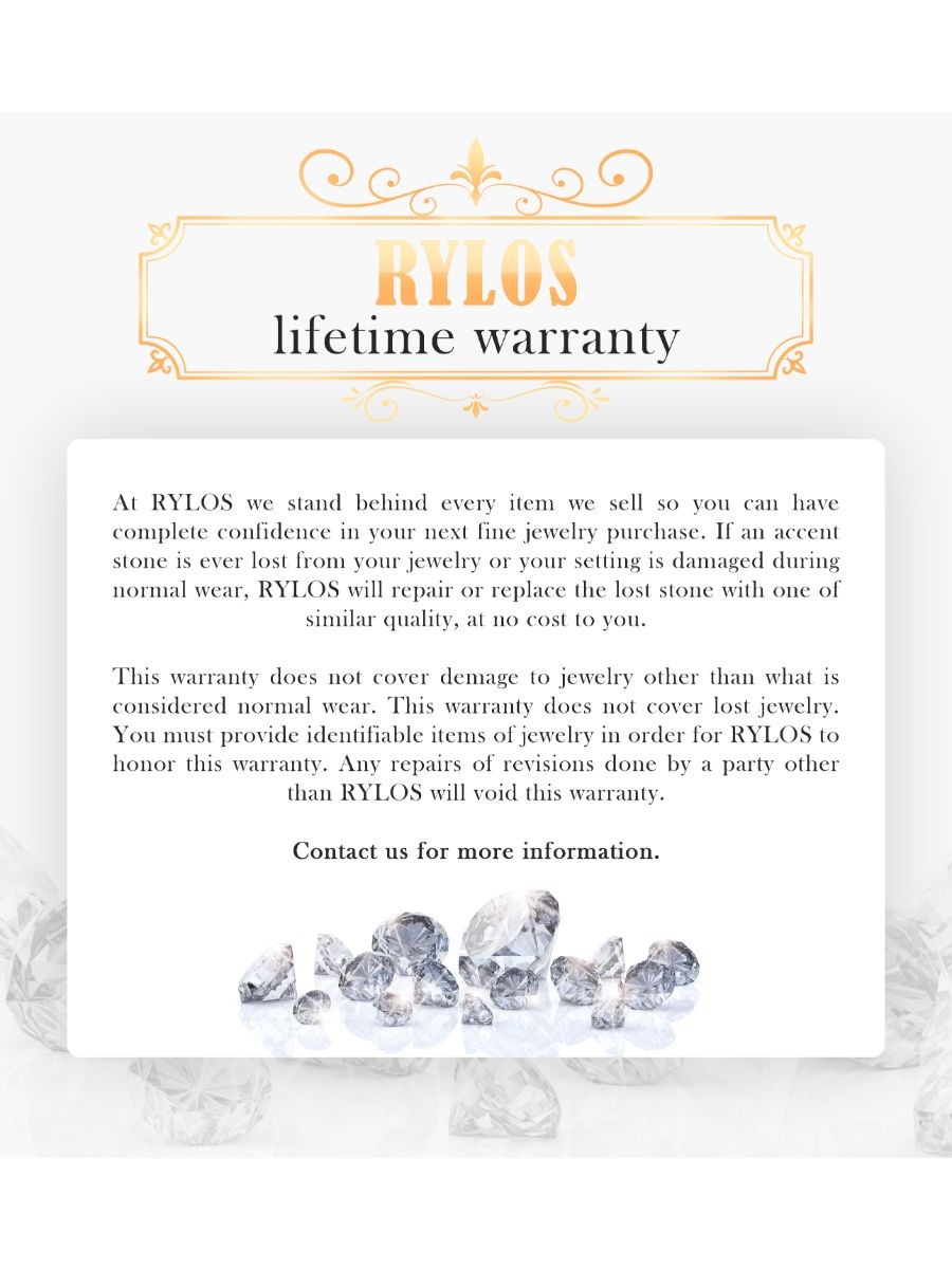 RYLOS WHITE TOPAZ & DIAMOND DESIGNER MARQUISE NECKLACE YELLOW GOLD PLATED SILVER