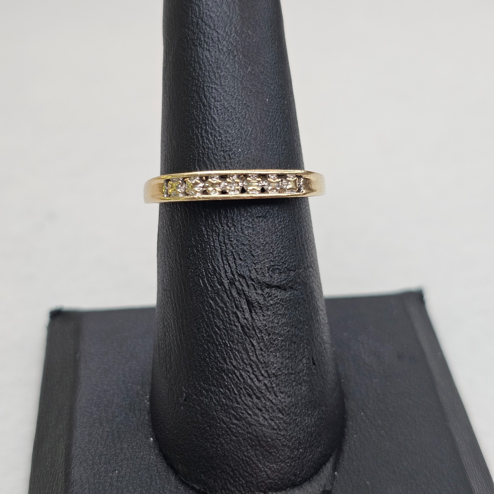 Vintage 10K Gold I Love You Diamond Promise Anniversary Ring Sz 6.75 1.95g