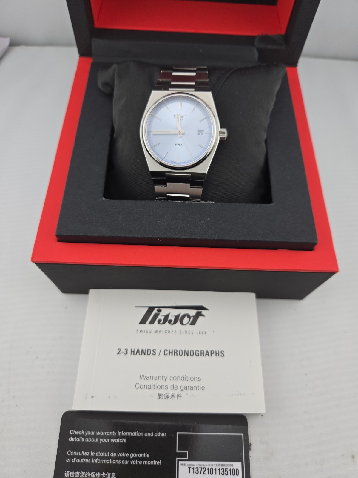 Tissot PRX Blue Men’s Watch – T137.210.11.351.00 PREOWNED.