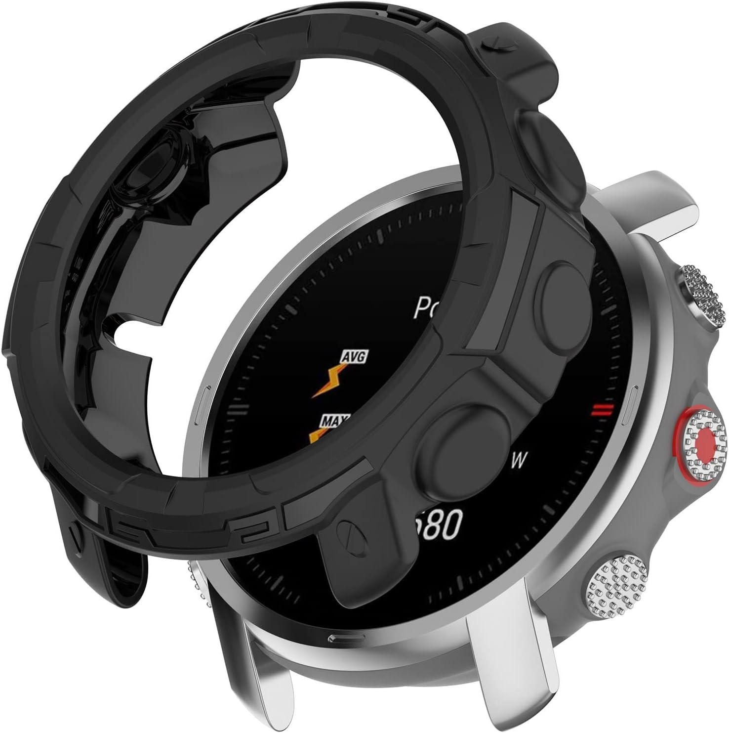 Protector Case Compatible with Polar GRIT X Pro/Grit X Watch, Soft TPU Shock-Pr